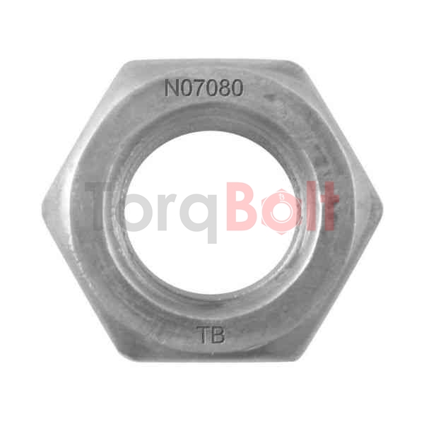 Nimonic 80A Nuts | UNS N07080 Nuts Manufacturer & Supplier India